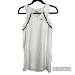Nike Dri Fit‎ White Tennis Dress Sleeveless X-Small XS Womens